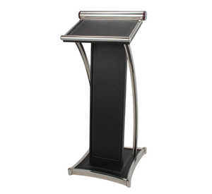Leather and Stainless steel Material podium